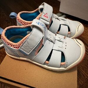 PLAE White and Pink Kids Sandals